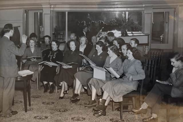 Margaret among the cast during rehearsals. (Photo: Contributed)