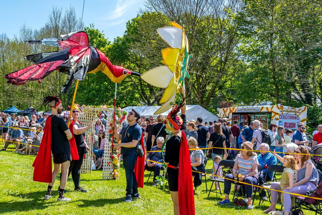 Puppeteers at Hayfield May Queen. Picture Anthony McKeown