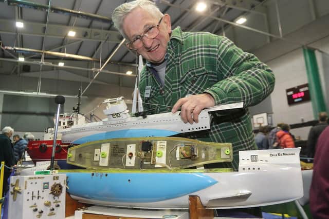 Paul Brassington of Buxton Model Boat Club. Photo Jason Chadwick