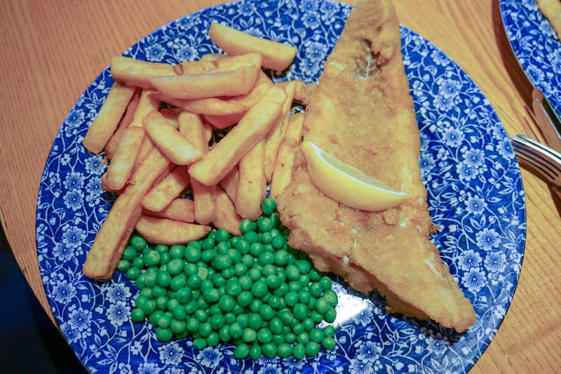 Feeling hungry? Tuck in to these yummy fish and chips at the Wye Bridge House. Photo Brian Eyre