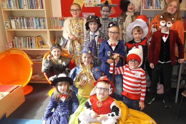 Kids spread some 'joy and happiness' with their belated World Book Day dress-up