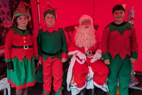 The free Santa's grotto was organised by Youth Matters in New Mills  Photo New Mills Youth Matters