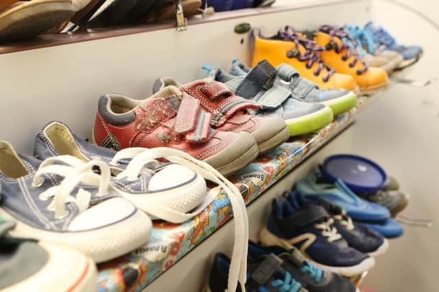Children's shoes at New Mills Community Clothing
