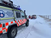 Mountain rescue volunteers were on hand to bring the woman to safety and help her partner retrieve their car.  Credit: Edale MRT