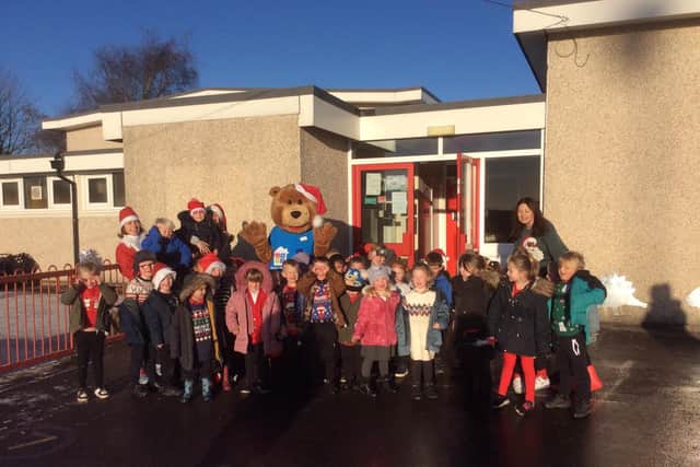 The children from nursery to year Two all took part in the Jingle Jog at Fairfield Infant and Nursery School. Pic submitted.