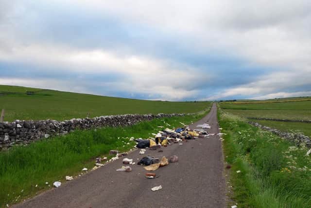 Hyde Lane in Hartington was closed last night due to a building rumble, bricks and other materials left on the road.