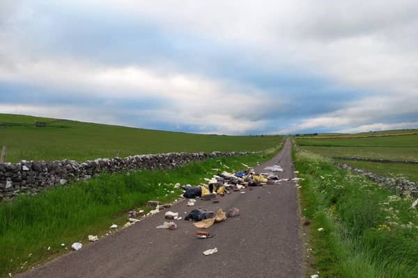 Hyde Lane in Hartington was closed last night due to a building rumble, bricks and other materials left on the road.