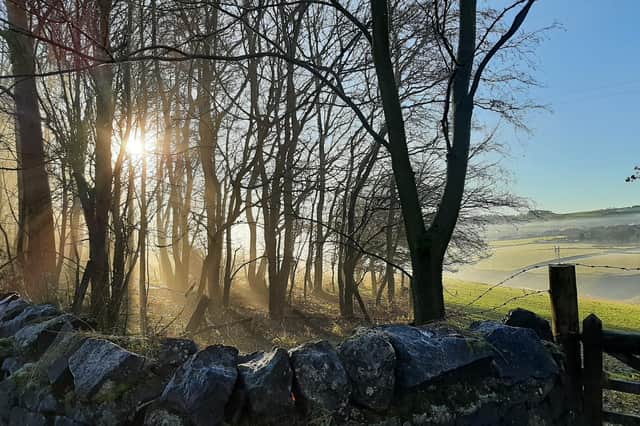 Heather J Morris sent us this photo taken in Peak Dale during a lovely bright morning where the mist was still just hanging in the air.