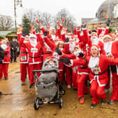 More than 300 people took part in the Jingle Bell Jog