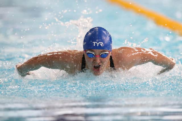 Abbie Wood competes in the heats of the 200m IM during day five of the British Swimming Championships last year 2019. (Photo by Ian MacNicol/Getty Images)