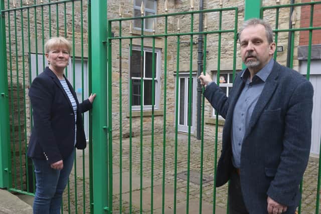 Gilly and Brian Stanway, owners of the former New Mills Heritage Centre