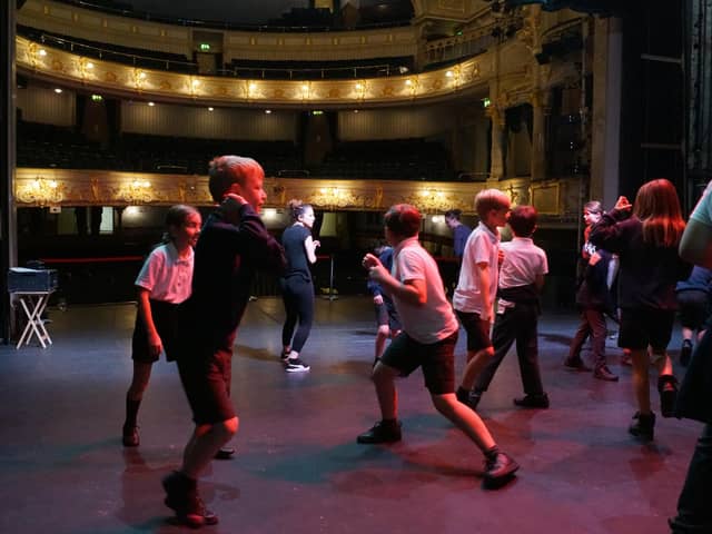 Platform 3 is a new joint project between Buxton Opera House and Buxton International Festival offering arts to young people and students in Buxton and the surrounding areas. Pictured here is Burbage Primary School taking part in a workshop
