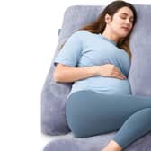 Momcozy U Shaped Pillow - the perfect body conforming huggable pillow for throughout maternity or everyday life.