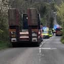 Emergency services at the scene. Photo - Dave Atkins