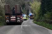 Emergency services at the scene. Photo - Dave Atkins