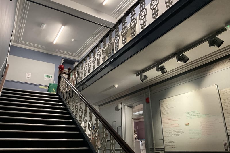 A grand stair case and banister. Photo SDL Property Auctions