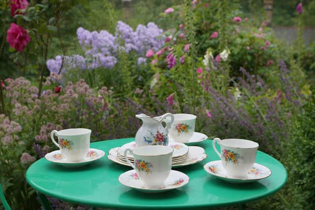 Four friends are opening a pop up cafe for two weeks in one of their gardens alongside the trail at Millers Dale station. Pic Jason Chadwick