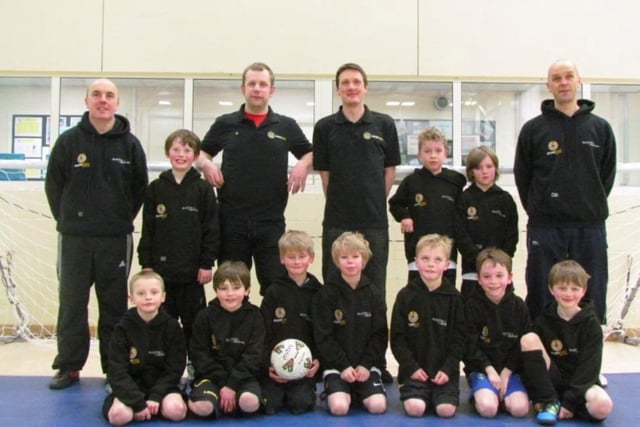 Buxton Braves U8s in 2012 with a new kit