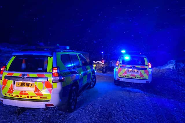 Derbyshire Roads Policing Unit are working with volunteers tonight after dozens of vehicles and their occupants were stranded in the Goyt Valley