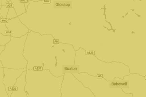 A yellow weather warning  for snow and ice is in place for all of the High Peak. Photo Met Office