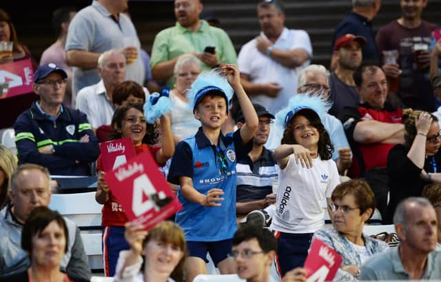 Fans will return for Derbyshire's Vitality Blast match against Notts Outlaws. (Photo by Nathan Stirk/Getty Images)