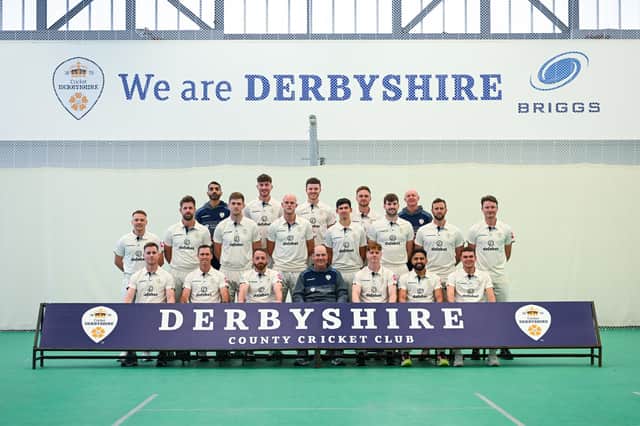 The Derbyshire squad were frustrated in their attempts to start the season.