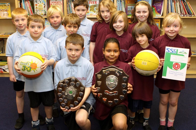 Harpur Hill Primary years three and four pupils are pictured in 2011. Both boys and girls teams won in the primary schools indoor football tournament held at St Thomas More