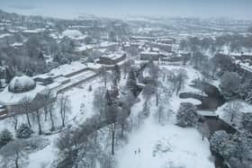A dusting of snow for the Octagon and Pavilion Gardens. Tom Maddick / SWNS