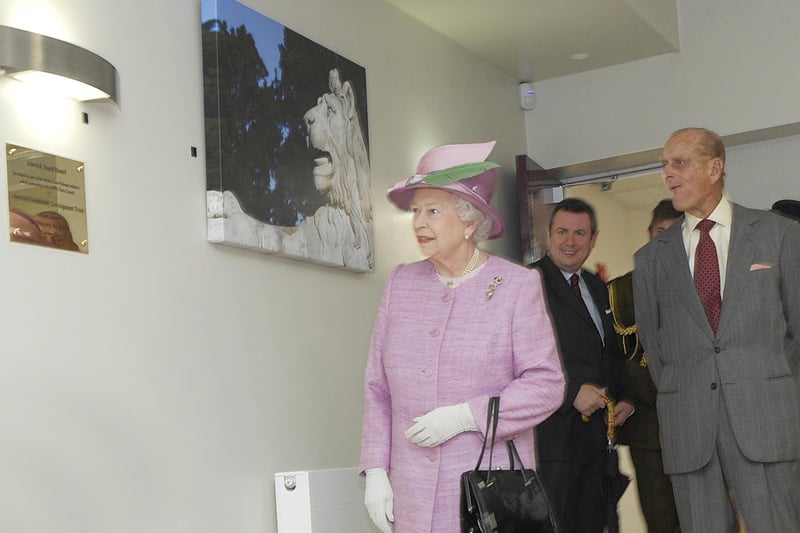 A  plaque to mark the official opening of Alnwick Youth Hostel by Her Majesty The Queen and His Royal Highness Prince Philip on June 22, 2011.