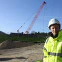 Tom Greenwood from the Canal and River Trust charity at Toddbrook Reservoir.