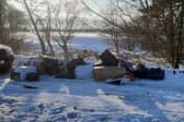 The incident took place around midday on Thursday, January 9 ,when bin bags and cardboard boxes were found dumped over the wall of a layby off the A625 near the Longshaw Estate.
