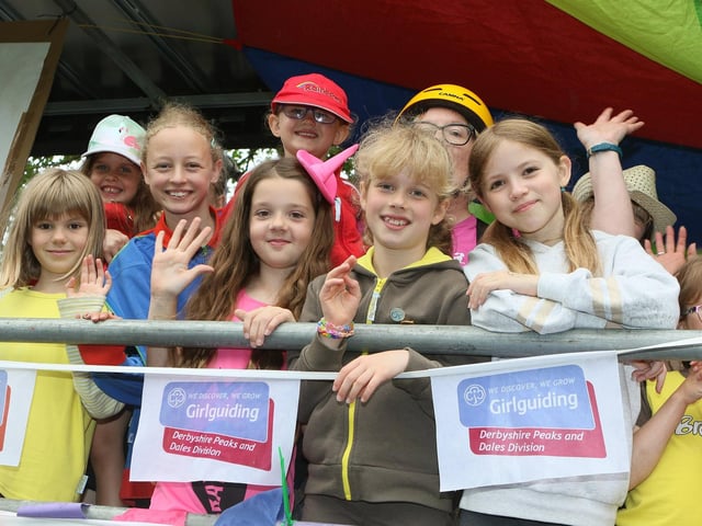 The Girlguiding float