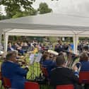Brass in the Park concert at Bakewell Recreation Ground in aid of the Rob Burrow Motor Neurone Disease (MND) Research Appeal.