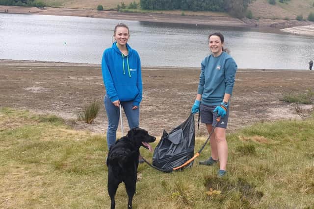 These volunteers helped Peak District Moorland Group's taskforce to clear visitors' litter from the National Park.