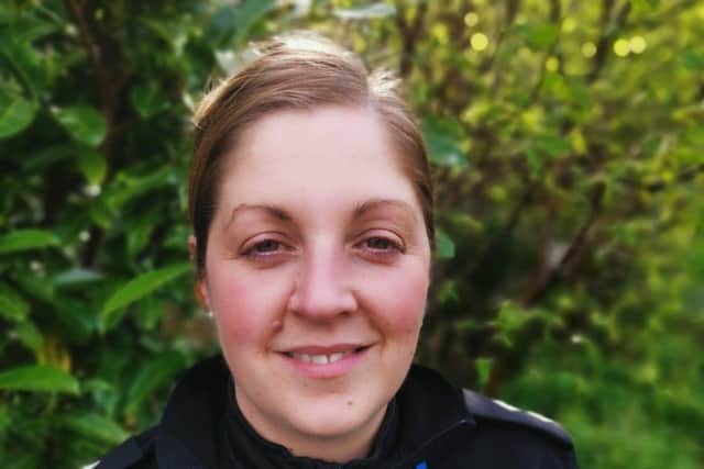 Force Inspector Anna Woodhouse, who was raised in Chapel-en-le-Frith, and looks after a team of around 80 staff that cover the High Peak area.