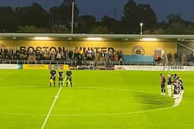 A minute's silence before Buxton's game at Boston to mark the death of the Queen.