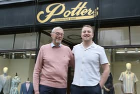 John with son Matt who has taken over the reins on the shop's 164th anniversary. Photo Jason Chadwick