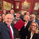 Chancellor John Healey was joined by East Midlands Mayor Claire Ward at budget announcement.