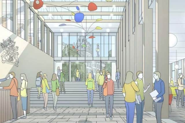 How County Hall could look after redevelopemnt. Courtesy Of Derbyshire County Council