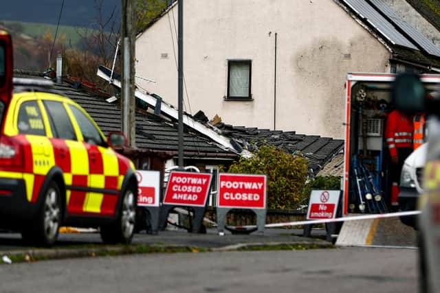 Emergency services were called to reports of an explosion this morning. 
Image: William Lailey / SWNS