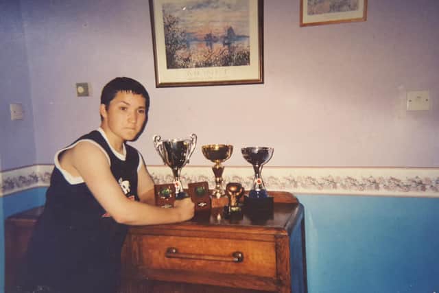 Oliver Sykes in his boxing youth, pic submitted