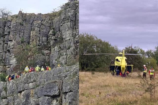Edale Mountain Rescue was called to assist a climber, who had taken a 10 metre fall in the Horseshoe Quarry area of Stoney Middleton. Despite wearing a helmet, the climber sustained a serious head injury.