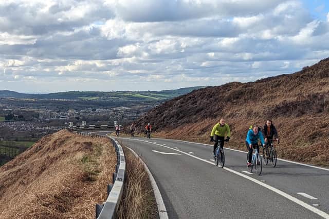The demonstration over the closure of the Peak District road took place on Saturday (March 12), organised by cyclist Harry Gray.