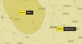 Yellow warning has been issued for East Midlands - The Met Office