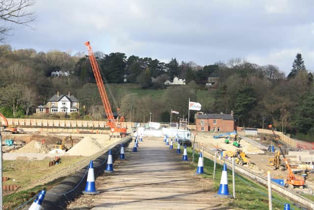 Restoration is well under way at Toddbrook Reservoir