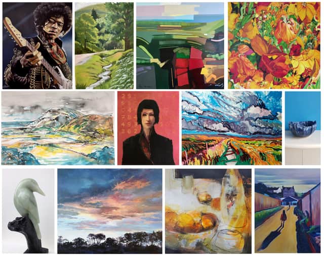 A selection of work in the Macclesfield Open Art Exhibition.