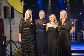 Members of the hospice fundraising team inc. Rachael Gee, quoted in the story, second left