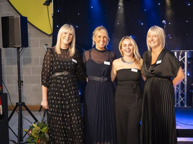 Members of the hospice fundraising team inc. Rachael Gee, quoted in the story, second left