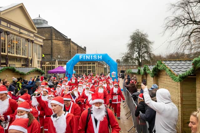 The Jingle Bell Jog took place in the Pavilion Gardens, Buxton