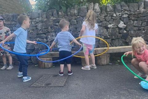 Little hula hoopers at Burbage Nursery. Pic submitted